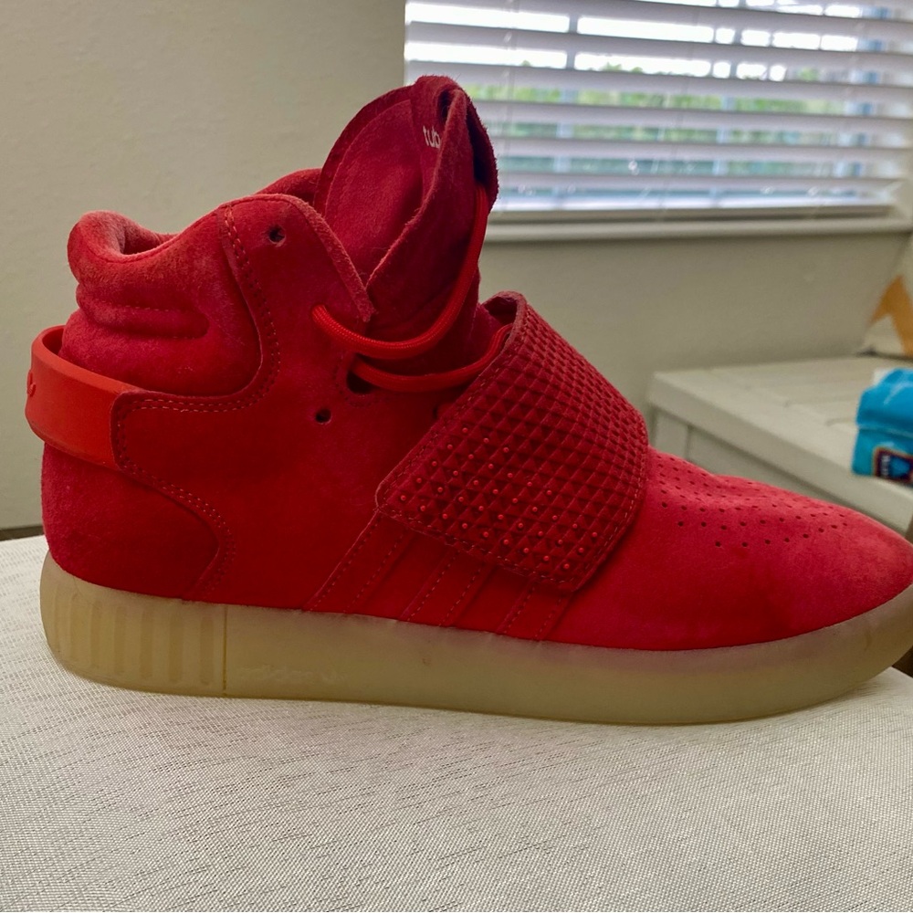 Adidas Tubular Invader Strap Sneakers Red